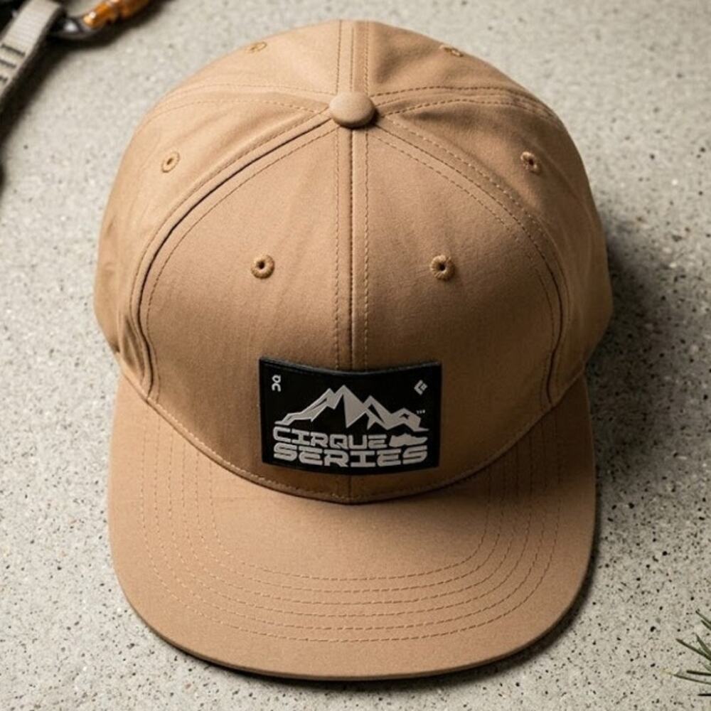 On Running Hat Snapback Tan Gorpcore Techwear Granola Boy Trail Archive
